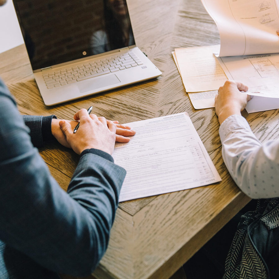 Consultation avec un courtier immobilier